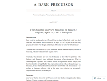 Tablet Screenshot of darkprecursor.net